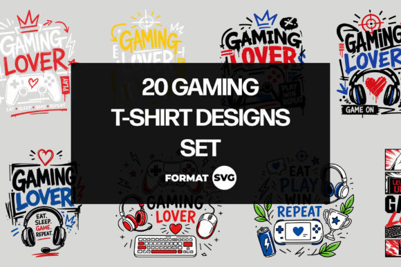 20 Gaming SVG Design Bundle