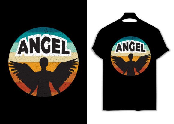 Angel Typography T-shirt Quotes Design