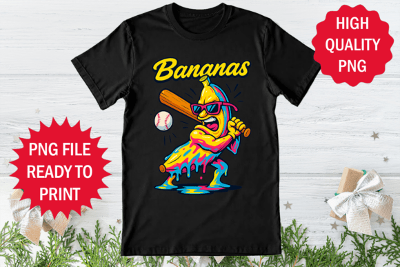 Baseball Player Banana Kick Hard Design