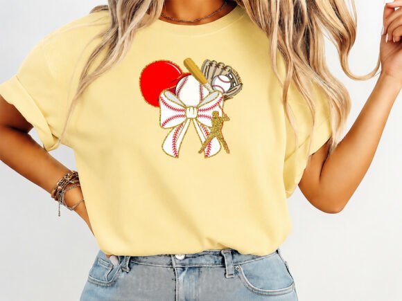 Baseball Preppy Coquette T-Shirt Design Graphics