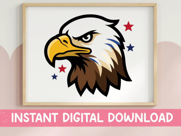 Bold Bald Eagle Patriotic Design