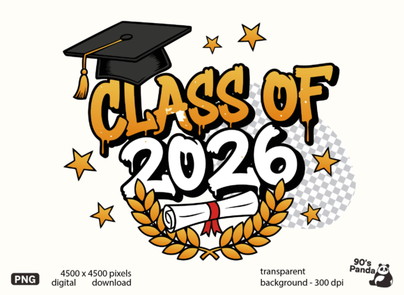 Class of 2026 Sublimation Design Png