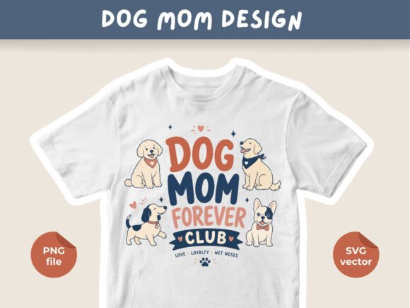 Dog Mom Club T-Shirt Design Review