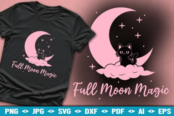 Full Moon Magic SVG - Halloween Design