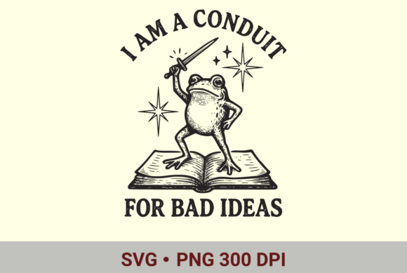 Funny Frog T-Shirt SVG PNG Design