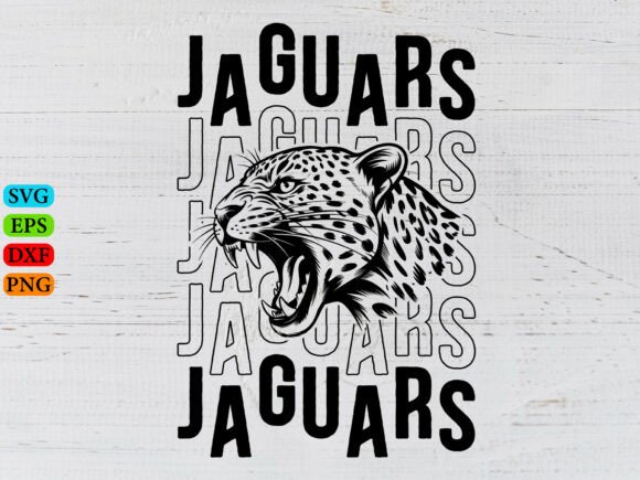 Jaguars Mascot SVG, School Spirit Design