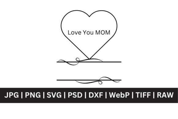 Monogram SVG Mothers Day Design – Graphics & T-Shirt Designs