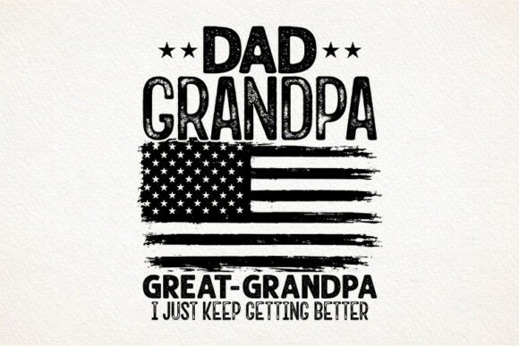 Patriotic Dad Grandpa SVG Tshirt Design
