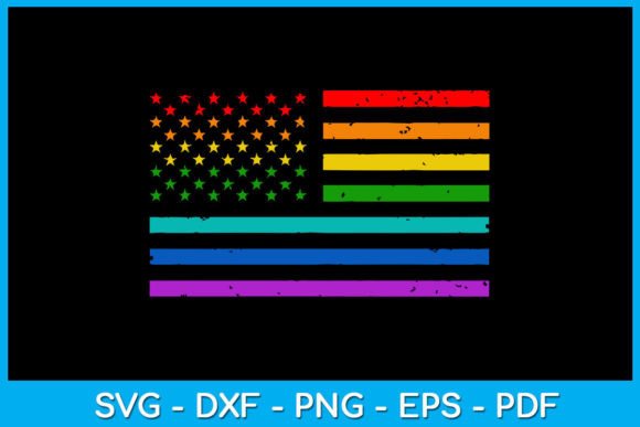 Pride Month LGBT Flag SVG T-Shirt Design