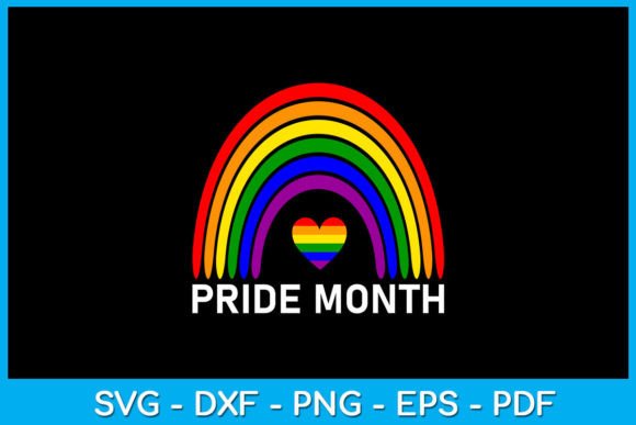 Rainbow Pride Month SVG T-Shirt Design