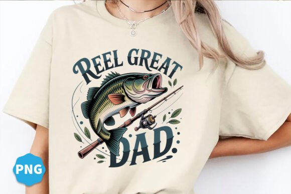 Reel Great Dad Png, Sublimation Design