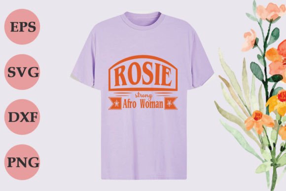 Strong Woman SVG Design for T-Shirt Graphics