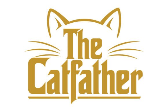 The Catfather SVG Design: Graphics for T-Shirt Designs